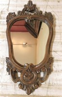 Louis XV Style Oak Framed Mirror.
