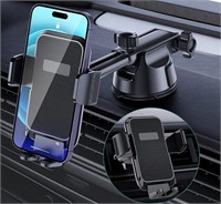 Car Phone Holder Mount, [Military-Grade Suction &