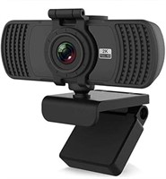 Mini 2K Full HD Webcam with Microphone, Privacy