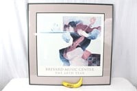Framed 60th Year Brevard Music Center Poster