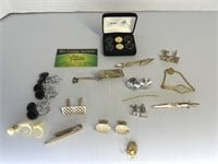 Cufflinks, Tie clips and more