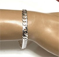 Sterling Silver Cuban Link Bracelet 6 MM