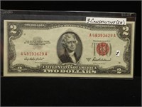 CONSECUTIVE (CU)$2 1953A RED SEAL ONE OF THREE 1/3