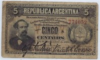 ARGENTINA 5 CENTAVOS 1893,Serie A.AR5Z