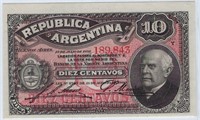 ARGENTINA 10 CENTAVOS 1895 ,Serie T,Rare.AR10