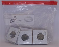 (18) Carded Buffalo Nickels