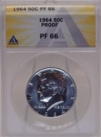 (5) Coin 1964 Set. Kennedy Half, Washington