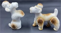 Mid Century French Poodle Figurine Pair