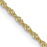 10 Kt Singapore Design Link Chain Necklace
