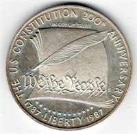 1987-S $1 Constitutional Silver Coin