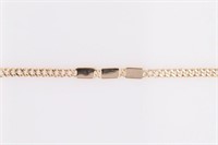 14 Kt Fancy Link Chain Design Bracelet