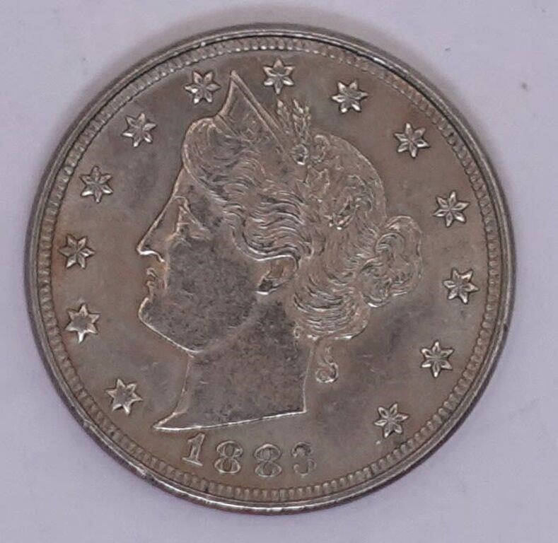 1883 No Cents V Nickel