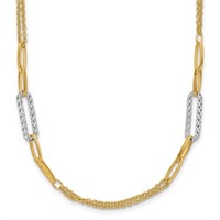 14 Kt Multi Chain Fancy Design Necklace