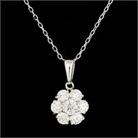 AIGL Certified $ 5850 .90 Ct Diamond Necklace