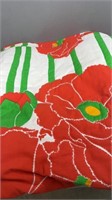 Vintage Sheet Flower Groovy Quilt