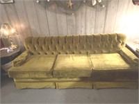 Schweitzer Industries Gold Velvet Couch & chair
