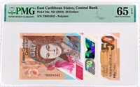 East Caribbean States 50 Dollars,PMG 65+Gift!ECBA