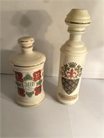 OLD FITZGERALD  WHISKEY DECANTERS - COUNTIES of