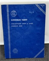 1909-1940 Lincoln Cent Album w/