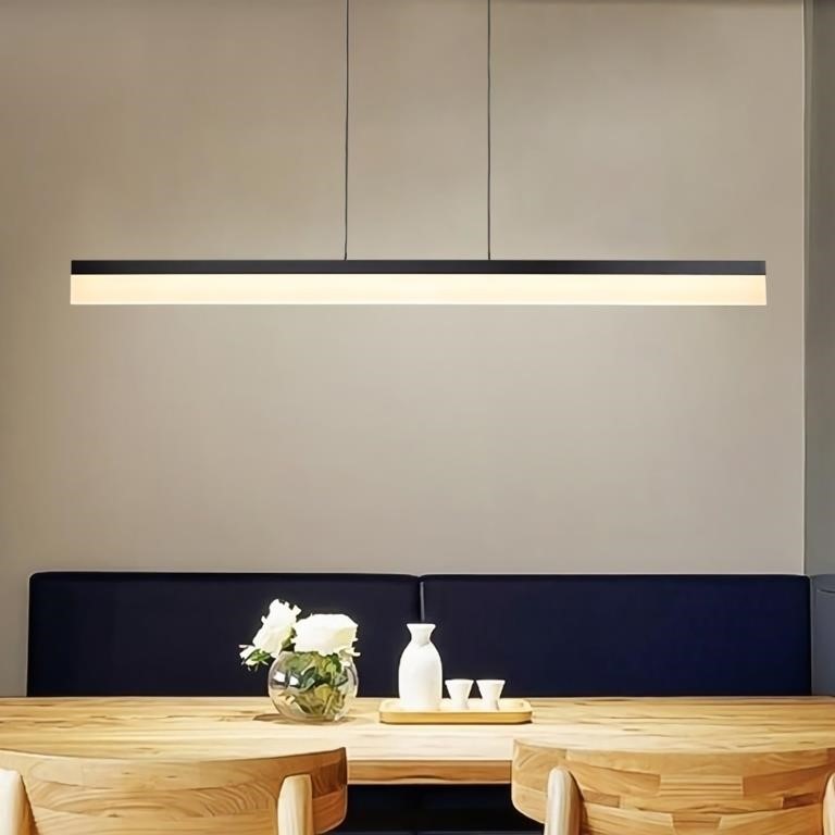 Tubicen Linear Pendant Light, 30W LED Dimmable