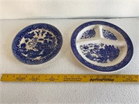 Vintage Blue and White Plates