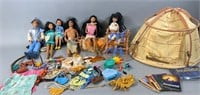 Pocahontas Barbie Doll Play Lot