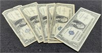 (6) 1935 $1 Silver Certificate Notes