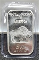 1 Troy Oz. Silver Buffalo/Indian Bar