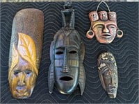 4 x Decorative Masks