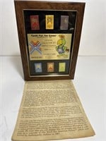 1987 Pan Am Games Indianapolis IN pin set framed