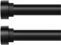 Black Curtain Rods for Windows 48 to 84