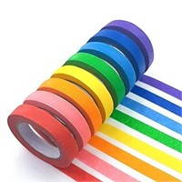 8PCS Colored Masking Tape - Painters Tape,