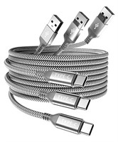 Elebase USB Type C Charger Cable 1.5/3.3/6.6FT