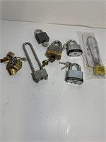 Large lot of Master Locks with keys gun lock