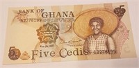 Ghana 5 Cedis 1977- prefix Z/ - Replacement