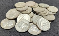 (25)  Washington Silver Quarters