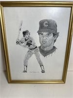 SALE! Chicago Cubs MLB Ryne Sanberg drawing
