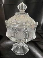 Reduced-Bicentennial Lidded Avon Apothecary Jar