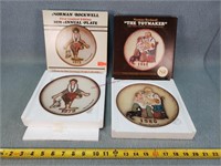 1979 & 1980 Norman Rockwell Collector Plates