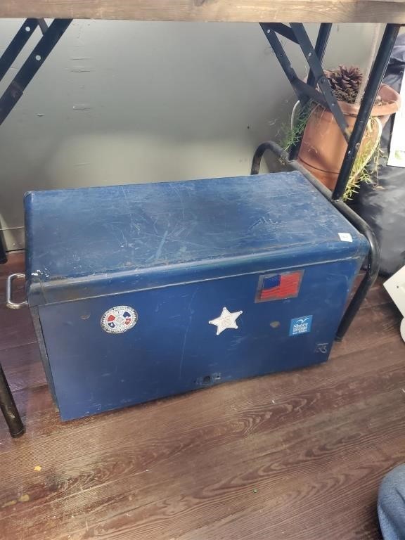 Blue Metal Tool Box