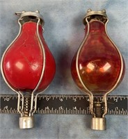 (2) Early Glass Hanging Fire Extinguishers