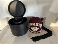 Masonic Ambassador Fez Hat & Case