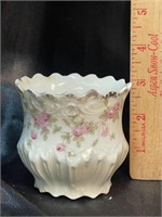 Victorian Era Saw Tooth China Vase Mini