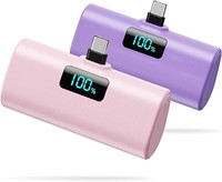 [2-Pack]Small Portable Charger 5200mAh, Upgraded