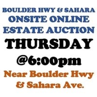 WELCOME TO OUR THURS. @6pm ONLINE PUBLIC AUCTION