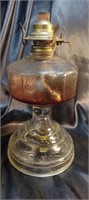 Vintage glass oil fillible lamp with working
