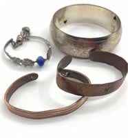 Collection of metal bangles