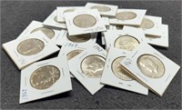 (20) 40% Silver Kennedy Half Dollars AU/BU