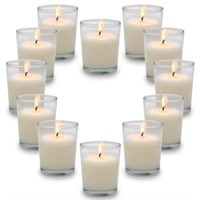 VOTIVE CANDLES 10HR WAX-FILLED GLASS Unscented