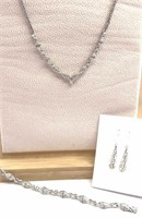 Swarovski Elements matching necklace & bracelet